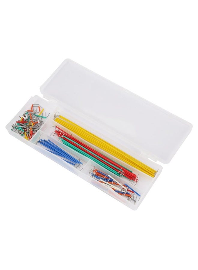 140-Piece Pre-Cut Breadboard Jumper Wire Kit - Assorted Colors